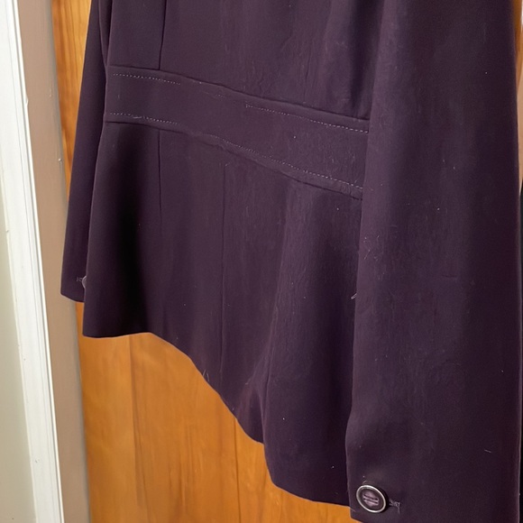 Kenneth Cole Double Breasted Coat, Deep Purple, Size 12 - Picture 6 of 9